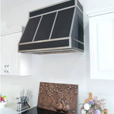 Fobest Custom Handcrafted Black Stainless Steel Range Hood FSS-117 - Stainless Steel Range Hood-Fobest Appliance
