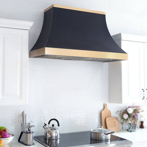 Fobest Custom Handcrafted Black Stainless Steel Range Hood FSS-119 - Stainless Steel Range Hood-Fobest Appliance