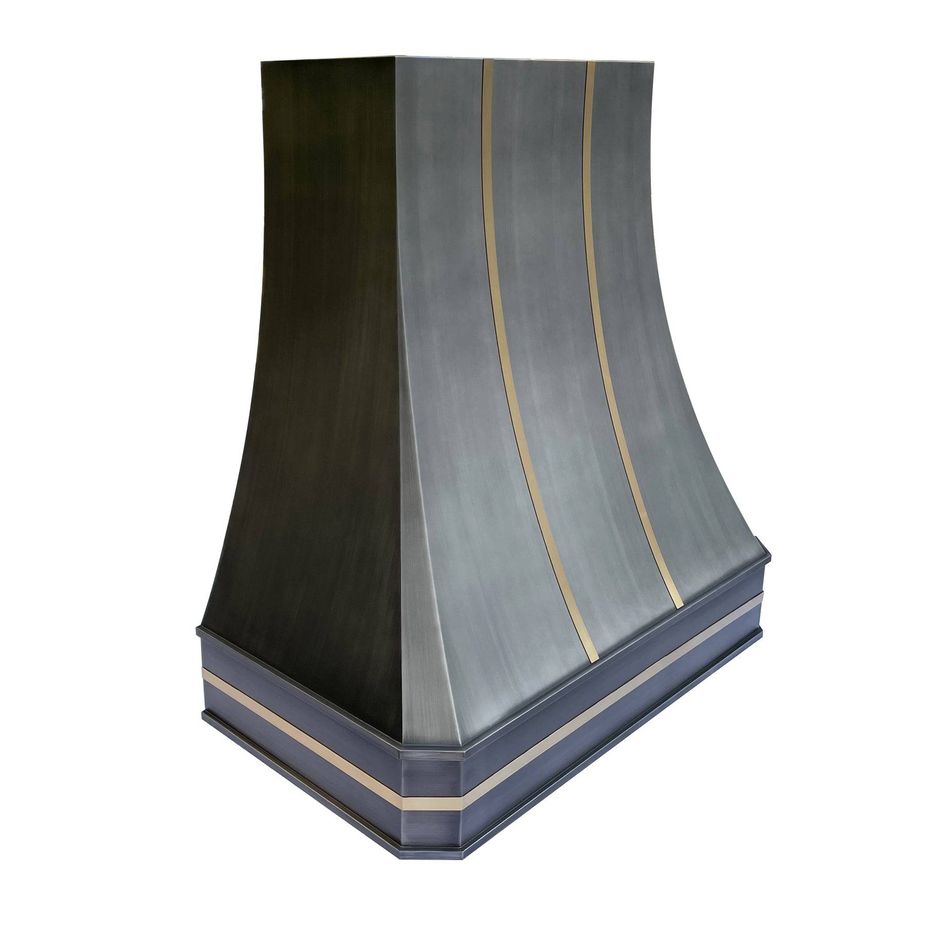 Fobest Custom Handcrafted Brushed Grey Stainless Steel Range Hood FSS-120 - Stainless Steel Range Hood-Fobest Appliance