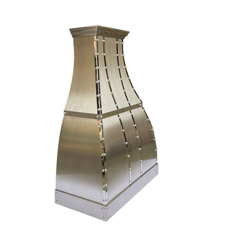 Fobest Custom Handcrafted Brushed Stainless Steel Range Hood FSS-50 - Stainless Steel Range Hood-Fobest Appliance