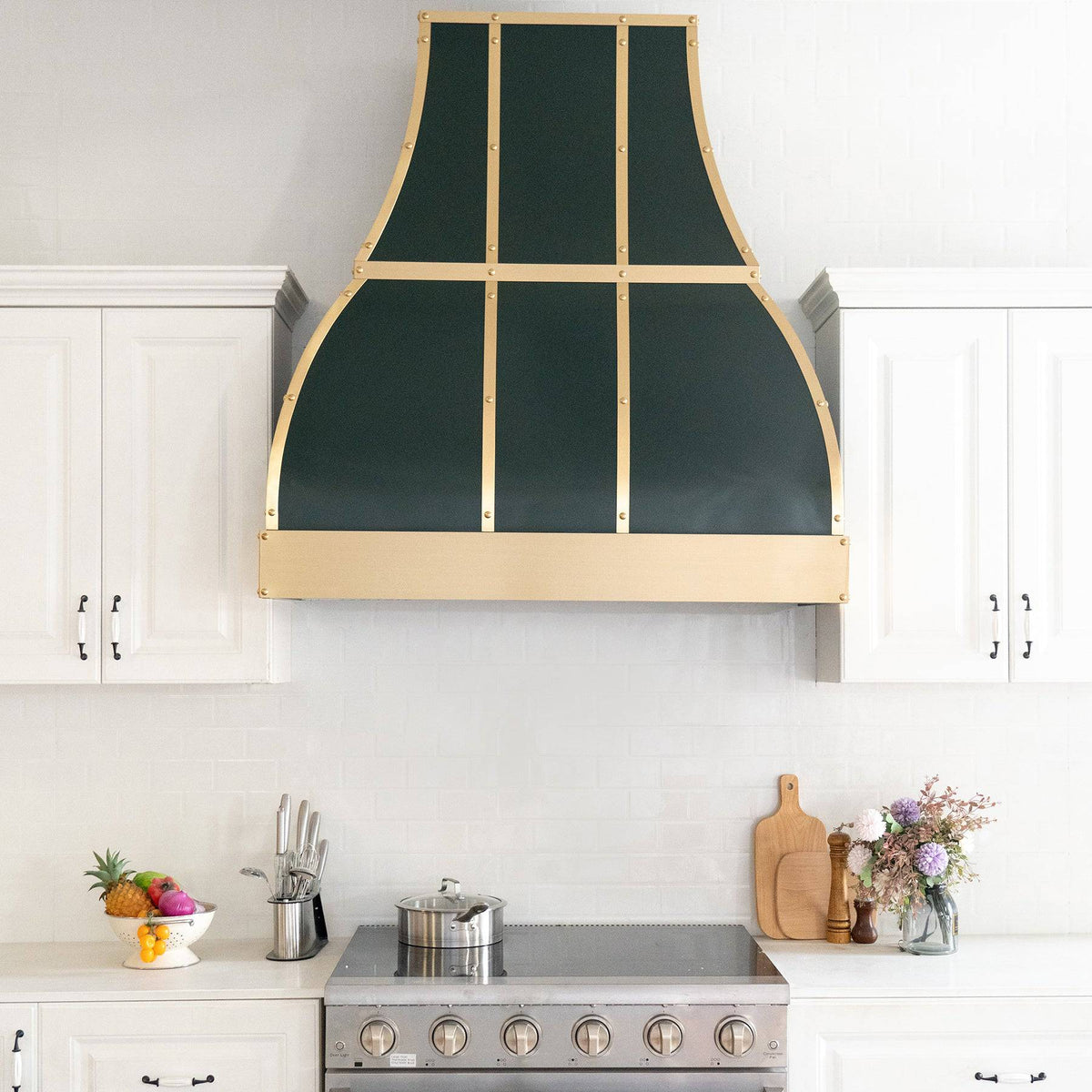 Fobest Custom Handcrafted Dark Green Stainless Steel Range Hood FSS-127 - Stainless Steel Range Hood-Fobest Appliance