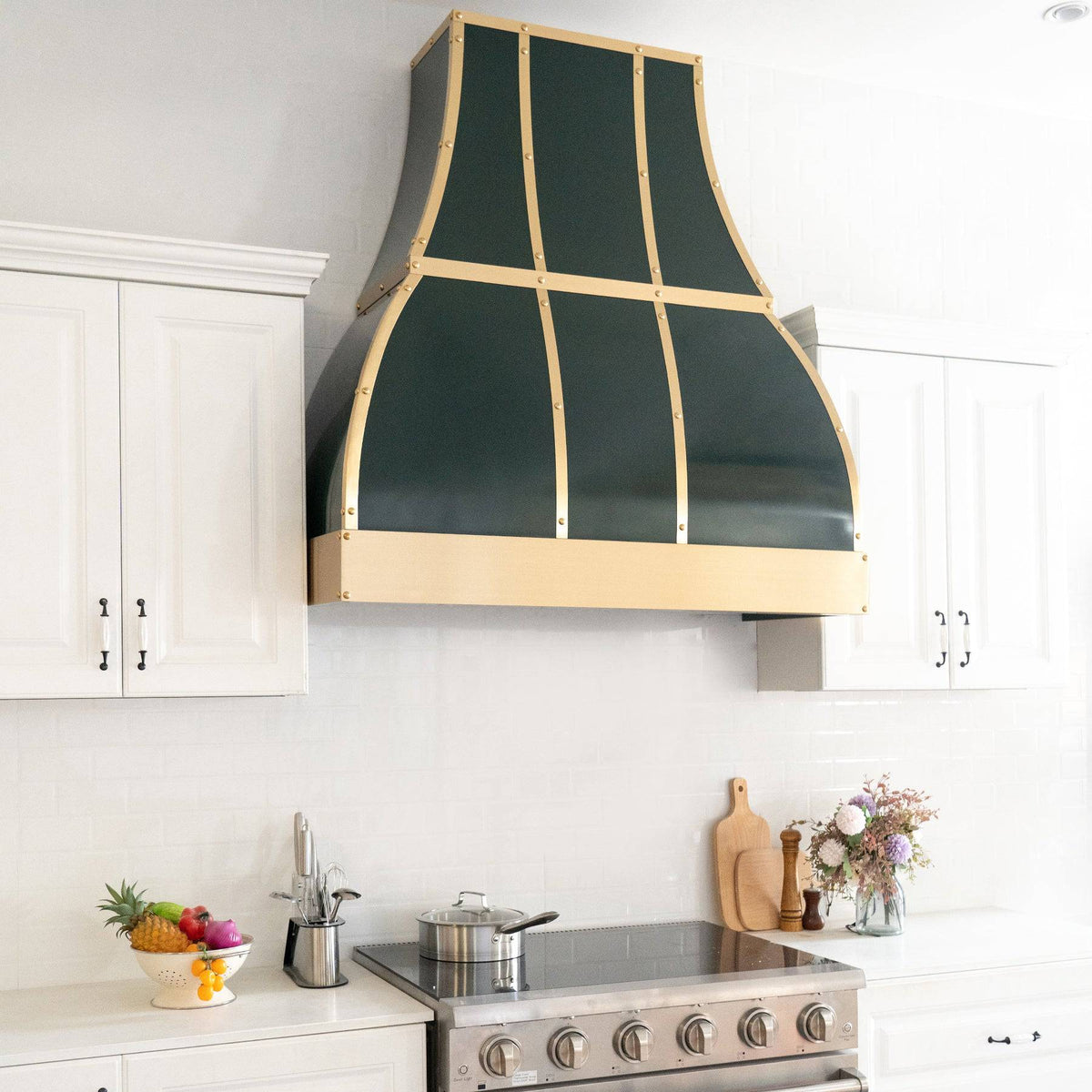 Fobest Custom Handcrafted Dark Green Stainless Steel Range Hood FSS-127 - Stainless Steel Range Hood-Fobest Appliance