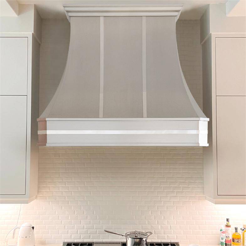 Fobest Custom Handcrafted Stainless Steel Range Hood FSS-41 - Stainless Steel Range Hood-Fobest Appliance