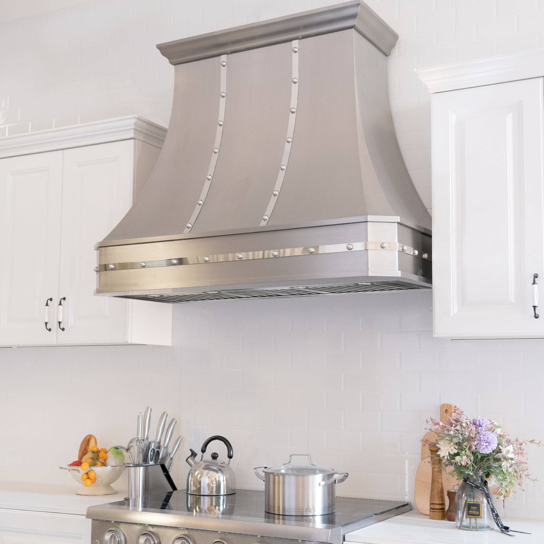 Fobest Custom Handcrafted Stainless Steel Range Hood with Classic Design FSS-6 - Stainless Steel Range Hood-Fobest Appliance