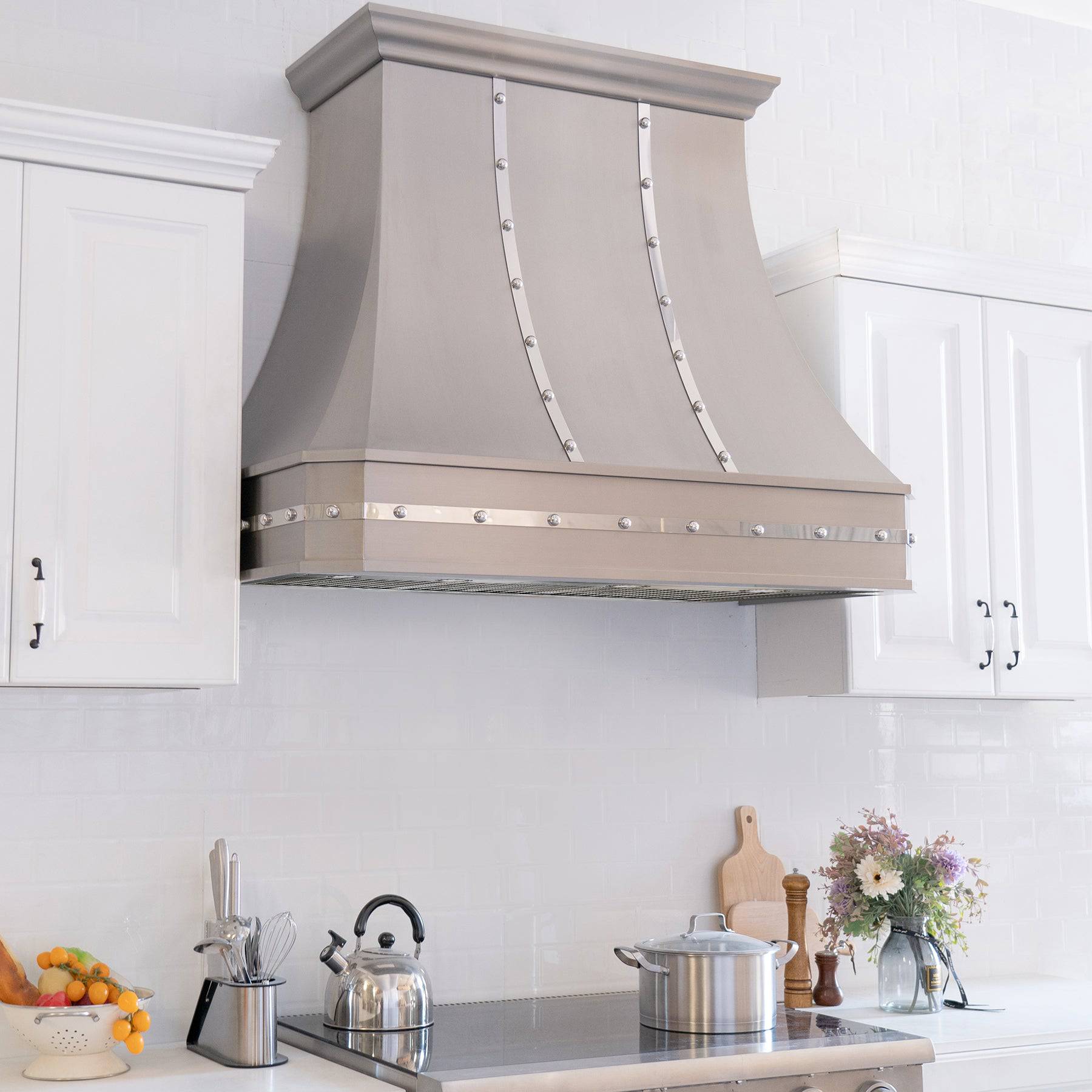 Fobest Custom Handcrafted Stainless Steel Range Hood with Classic Design FSS-6 - Stainless Steel Range Hood-Fobest Appliance