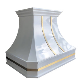 Fobest Custom Handcrafted White Stainless Steel Range Hood FSS-32 - Stainless Steel Range Hood-Fobest Appliance