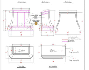 Fobest Custom Range Hood-Custom Link for 48 40 24 - -Fobest Appliance