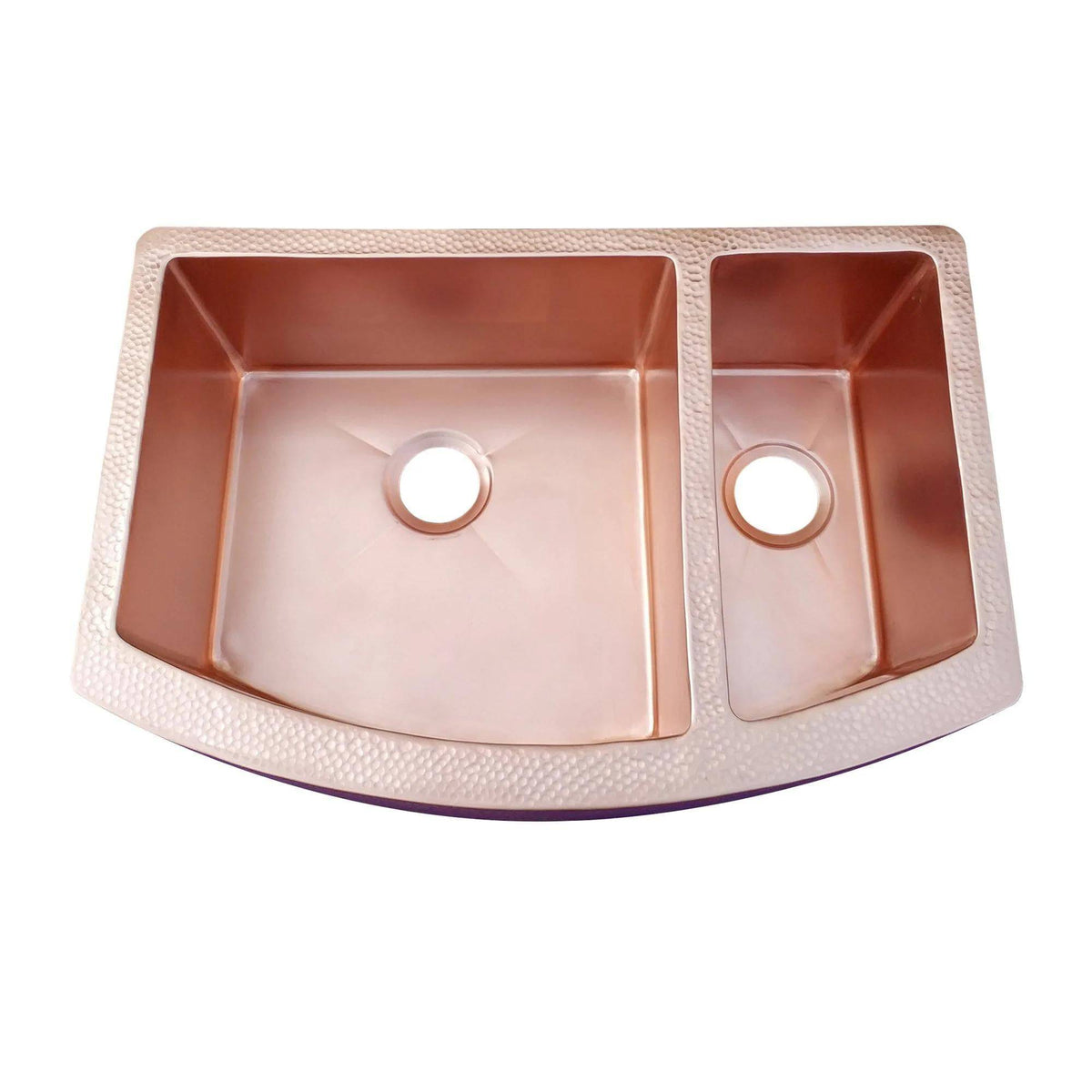 Fobest Double Bowl Natural Copper Kitchen Sink FCK-3 - Copper Sink-Fobest Appliance