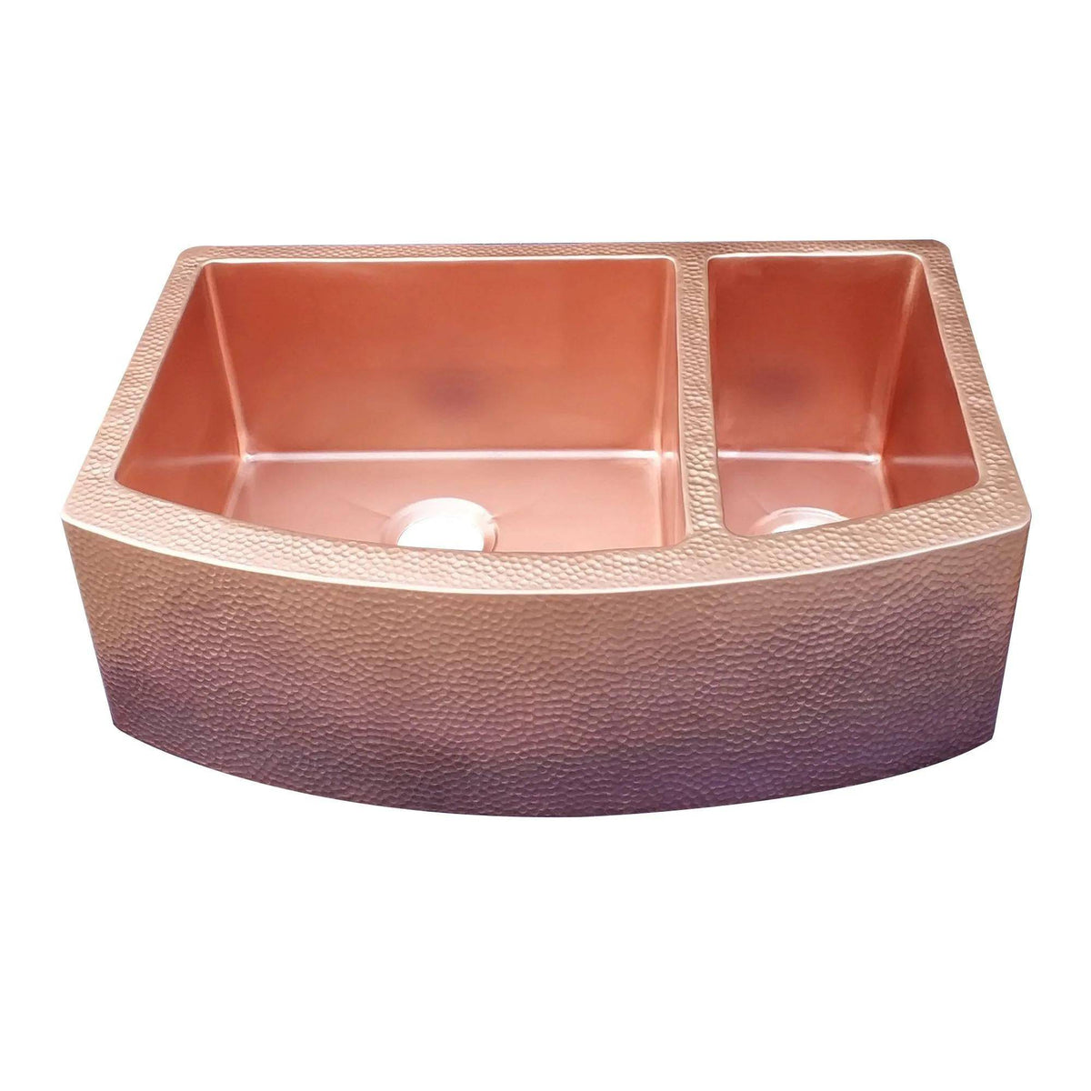 Fobest Double Bowl Natural Copper Kitchen Sink FCK-3 - Copper Sink-Fobest Appliance