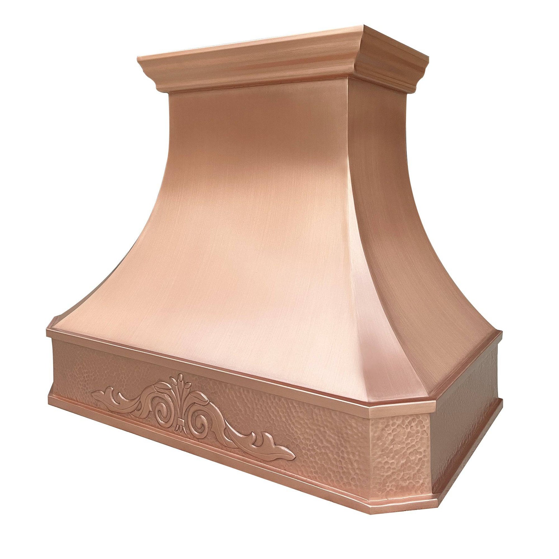 Fobest Farmhouse Classic Natural Copper Range Hood with Vintage Apron FCP-67 - Copper Range Hood-Fobest Appliance