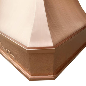 Fobest Farmhouse Classic Natural Copper Range Hood with Vintage Apron FCP-67 - Copper Range Hood-Fobest Appliance