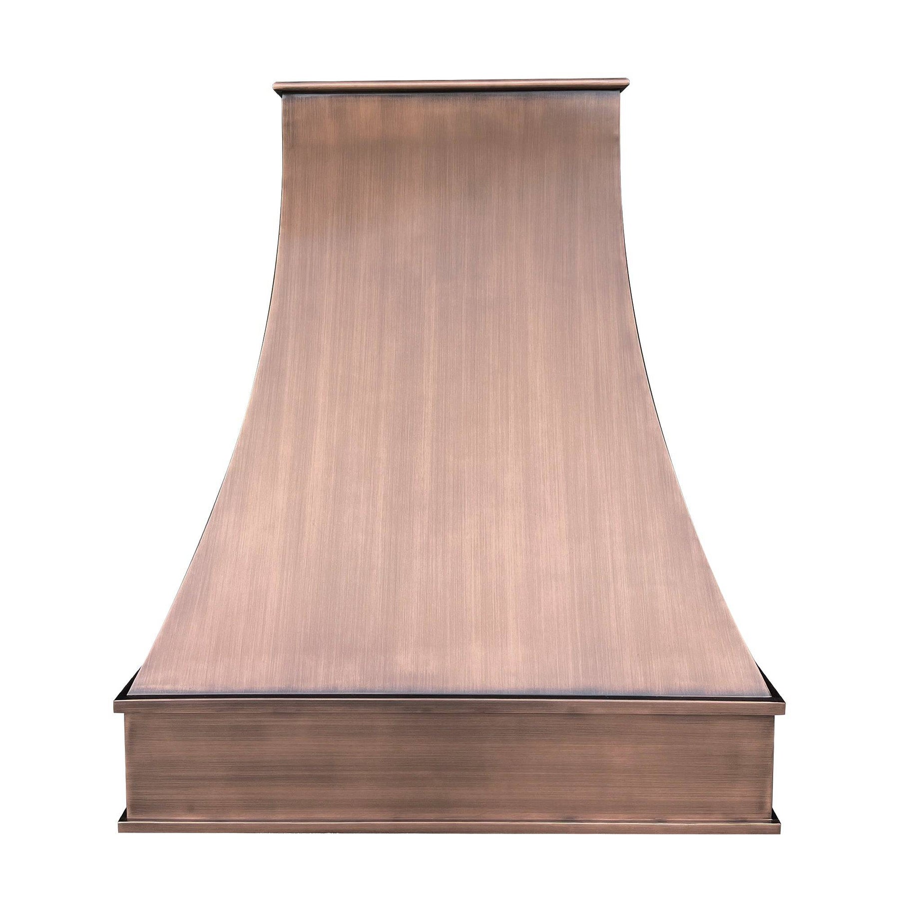 Fobest Farmhouse Custom Antique Copper Range Hood with Smooth Texture FCP-49 - Copper Range Hood-Fobest Appliance