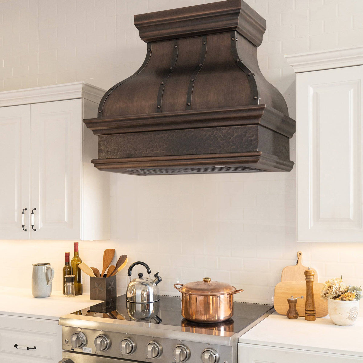 Fobest Farmhouse Custom Copper Range Hood FCP-8 - Copper Range Hood-Fobest Appliance