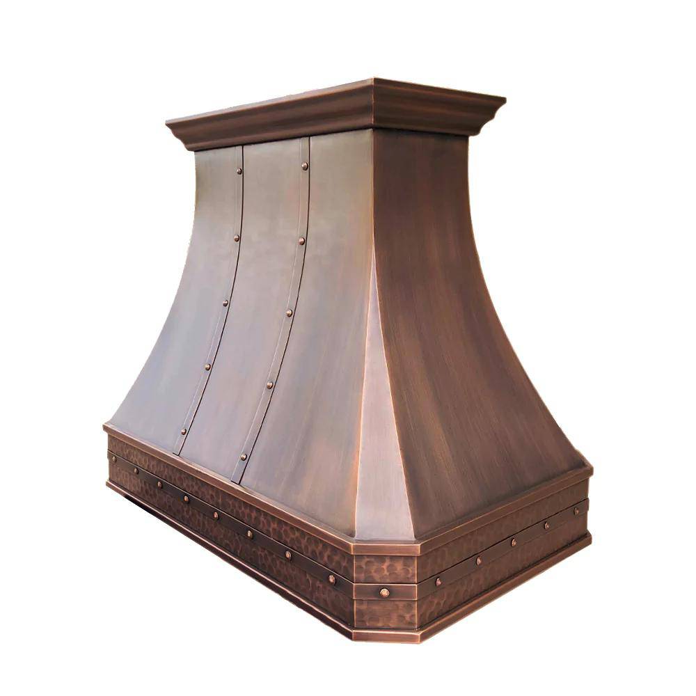 Fobest Farmhouse Handmade Custom Copper Range Hood FCP-40 - Copper Range Hood-Fobest Appliance