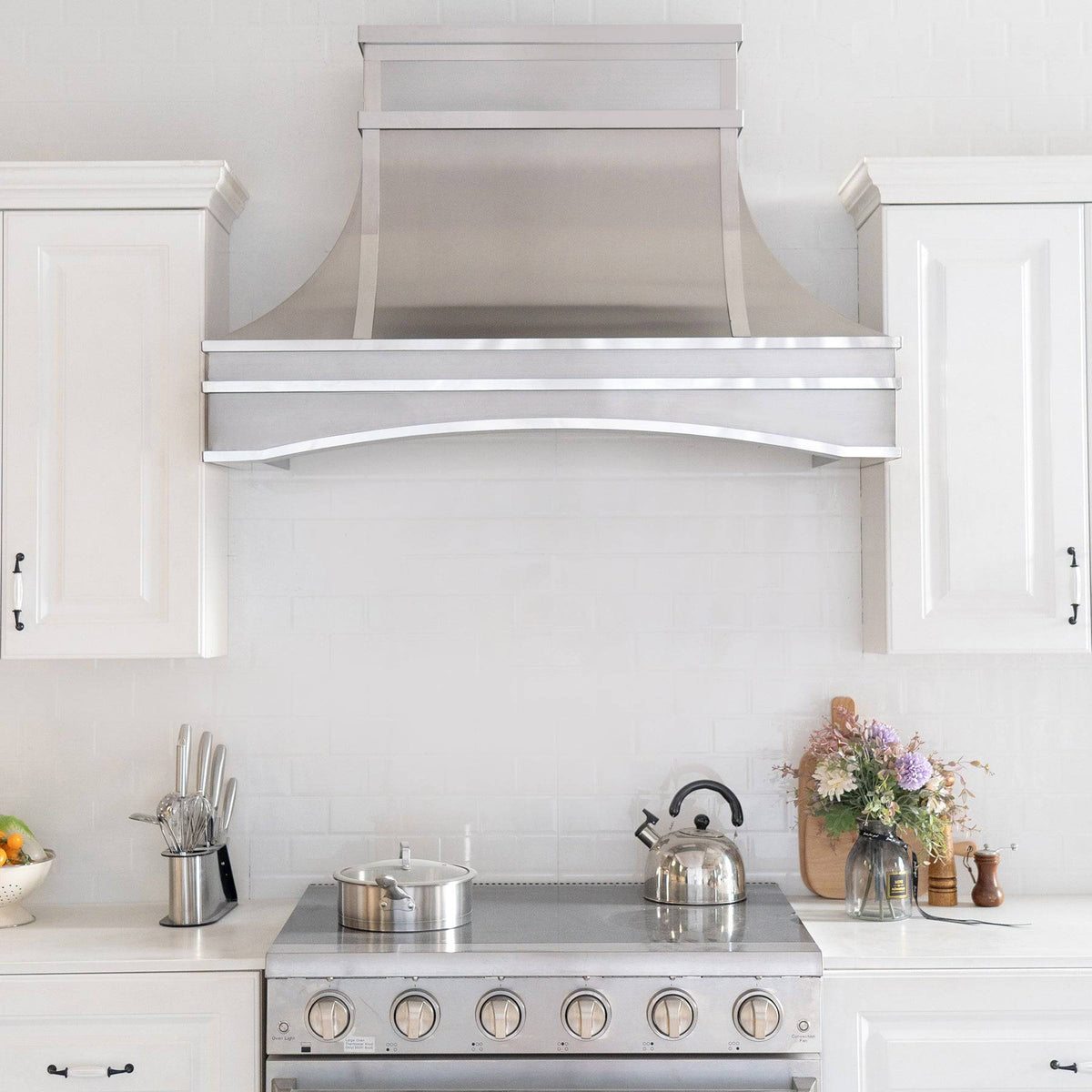 Fobest Handcrafted Bottom Arched Stainless Steel Range Hood FSS-93 - Stainless Steel Range Hood-Fobest Appliance