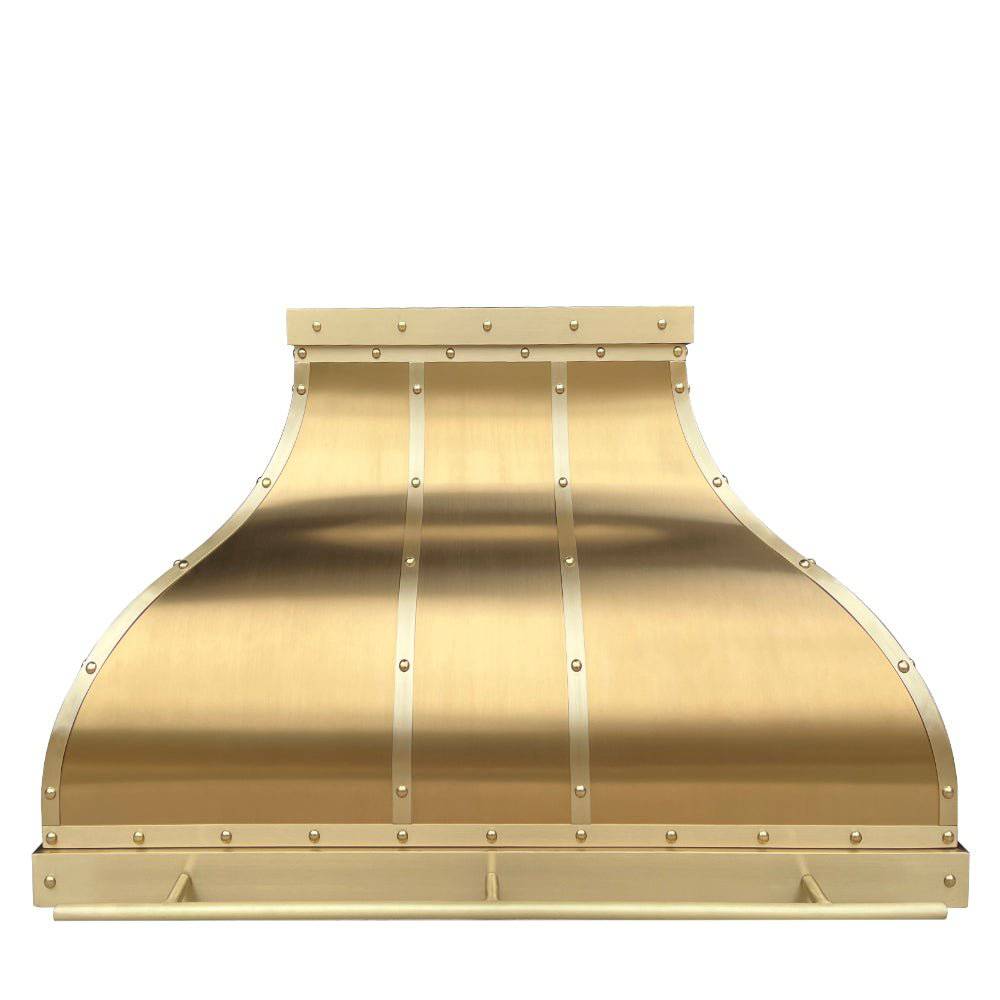 Fobest Handcrafted Brushed Brass Range Hood FSS-86 - Stainless Steel Range Hood-Fobest Appliance