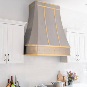 Fobest range hood with brushed texture