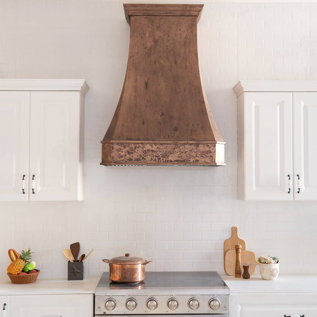 Fobest Handcrafted Custom Vintage Copper Range Hood FCP-95 - Copper Range Hood-Fobest Appliance