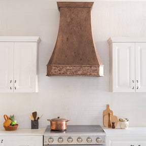 Fobest Handcrafted Custom Vintage Copper Range Hood FCP-95 - Copper Range Hood-Fobest Appliance