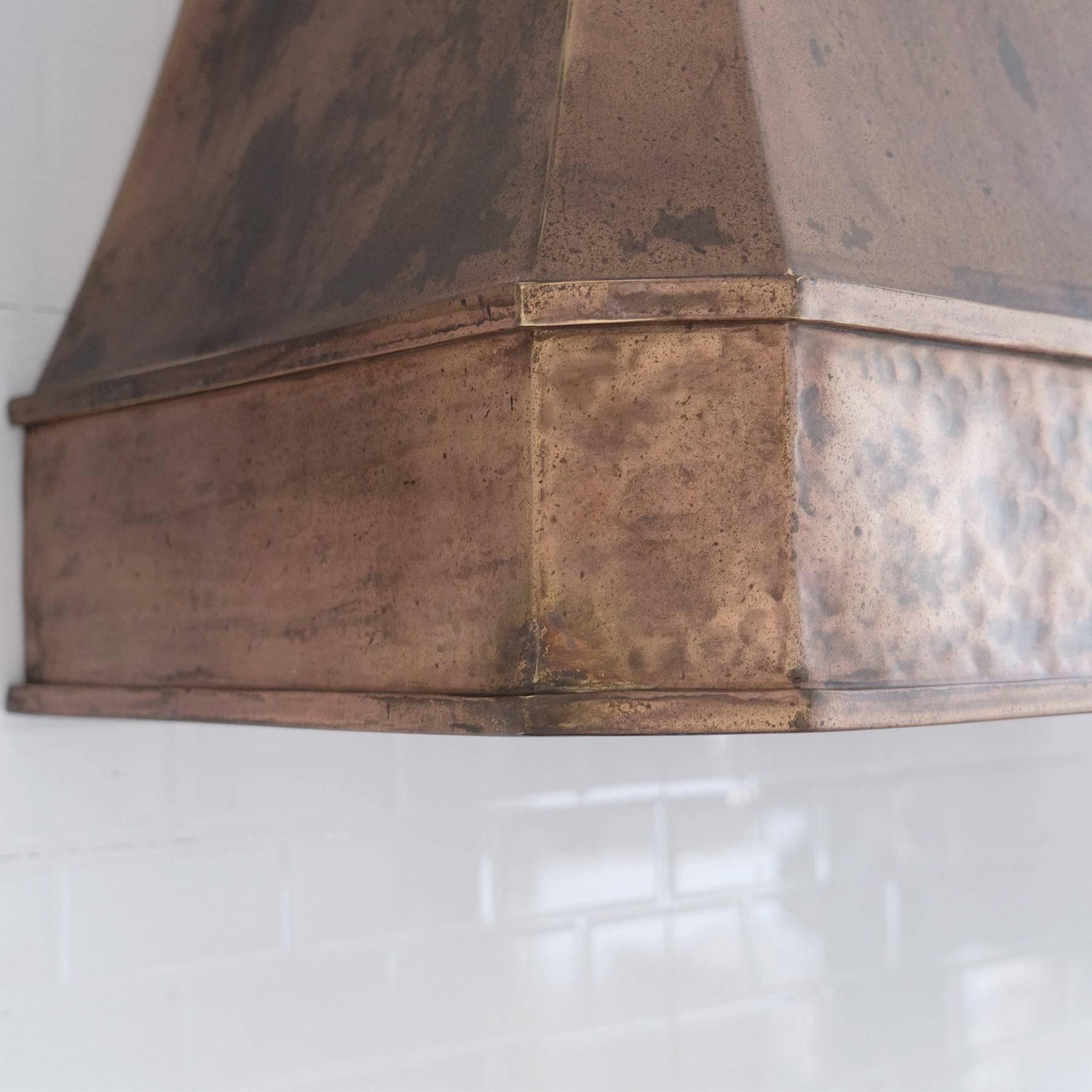 Fobest Handcrafted Custom Vintage Copper Range Hood FCP-95 - Copper Range Hood-Fobest Appliance