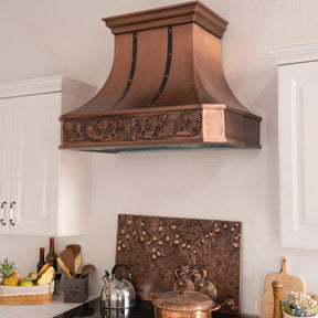 Fobest Handmade Antique Copper Range Hood FCP-34 - Copper Range Hood-Fobest Appliance