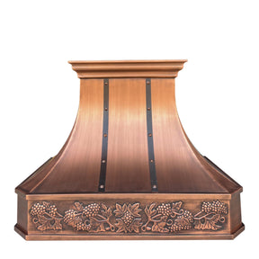 Fobest Handmade Antique Copper Range Hood FCP-34 - Copper Range Hood-Fobest Appliance