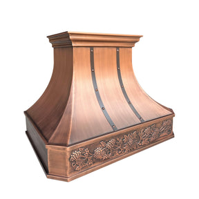 Fobest Handmade Antique Copper Range Hood FCP-34 - Copper Range Hood-Fobest Appliance