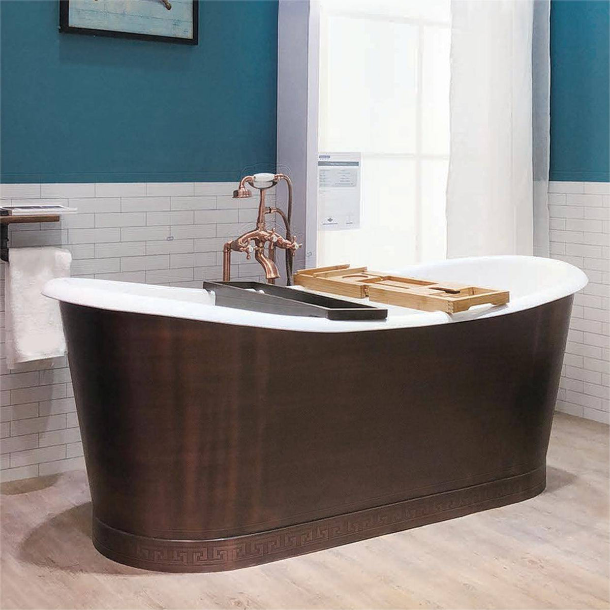 Fobest Handmade Cast Iron Dark Antique Copper Bathtub FBT-9 - -Fobest Appliance