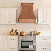 Fobest Handmade Classic Custom Antique Copper Range Hood FCP-1 - Copper Range Hood-Fobest Appliance