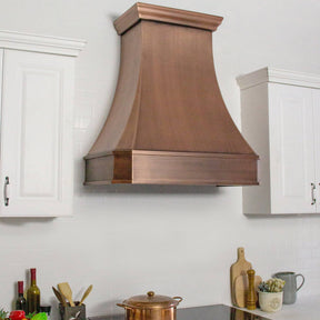 Fobest Handmade Classic Custom Antique Copper Range Hood FCP-1 - Copper Range Hood-Fobest Appliance