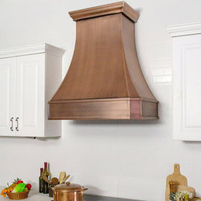 Fobest Handmade Classic Custom Antique Copper Range Hood FCP-1 - Copper Range Hood-Fobest Appliance