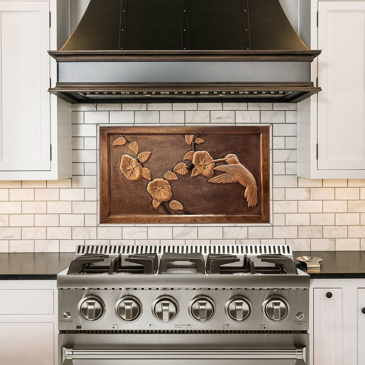 Fobest Handmade Copper Backsplash Kitchen Backsplash Wall Art Bird Design-BK5 - -Fobest Appliance