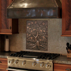 Fobest Handmade Copper Backsplash Kitchen Backsplash Wall Art Tree Design-BK1 - -Fobest Appliance