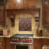 Fobest Handmade Copper Backsplash Kitchen Backsplash Wall Art Tree Design-BK1 - -Fobest Appliance