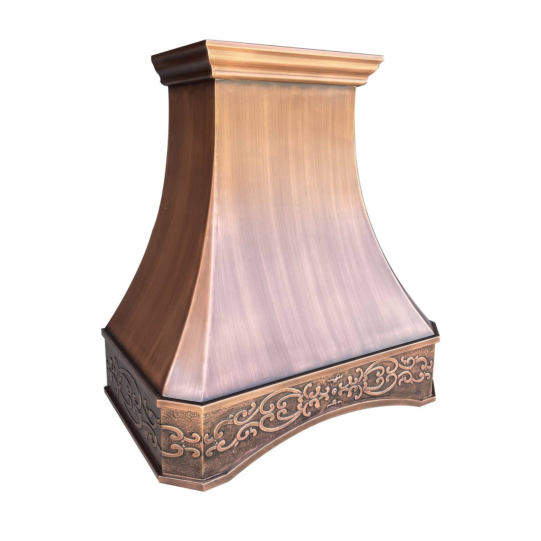 Fobest Handmade Custom Antique Copper Range Hood FCP-94 - Copper Range Hood-Fobest Appliance