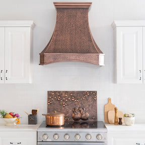 Fobest Handmade Custom Antique Copper Range Hood FCP-94 - Copper Range Hood-Fobest Appliance