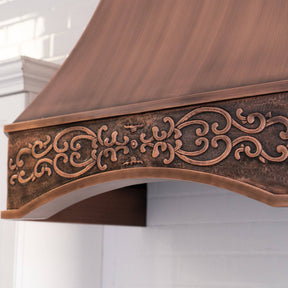 Fobest Handmade Custom Antique Copper Range Hood FCP-94 - Copper Range Hood-Fobest Appliance