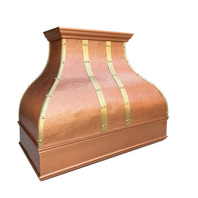 Fobest Handmade Custom Natural Copper Range Hood FCP-85 - Copper Range Hood-Fobest Appliance