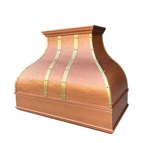 Fobest Handmade Custom Natural Copper Range Hood FCP-85 - Copper Range Hood-Fobest Appliance