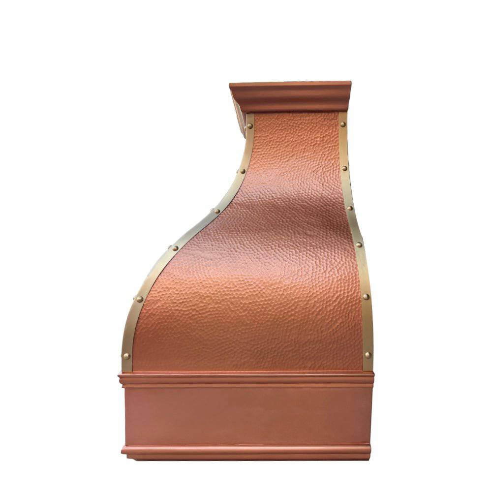 Fobest Handmade Custom Natural Copper Range Hood FCP-85 - Copper Range Hood-Fobest Appliance