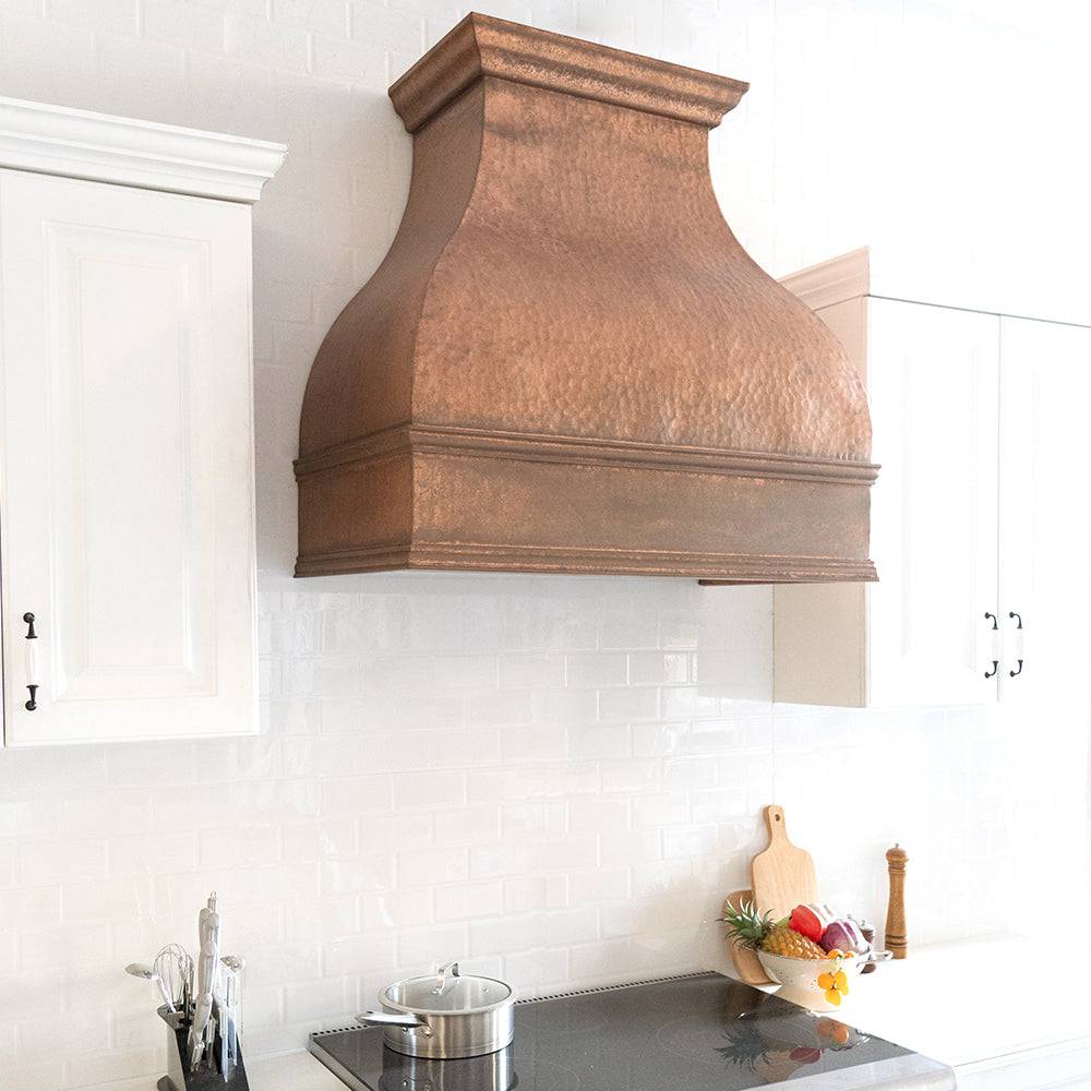 Fobest Handmade Custom Vintage Copper Range Hood FCP-111 - Copper Range Hood-Fobest Appliance