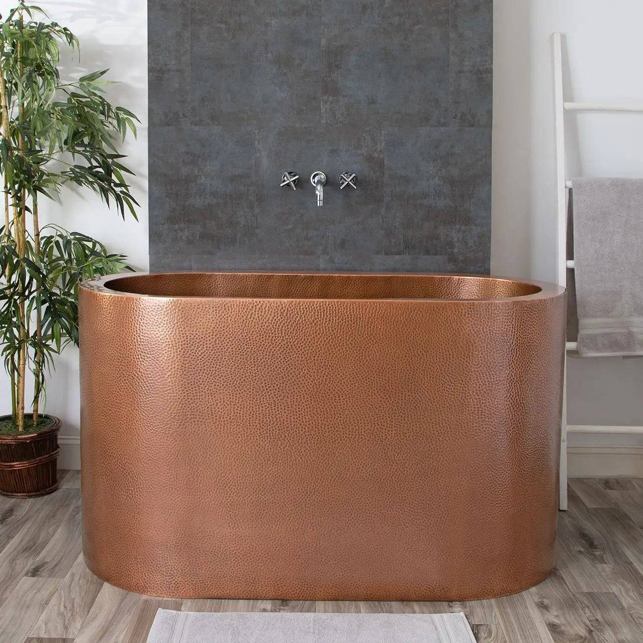 Fobest Handmade Double-Wall Custom Natural Copper Bathtub FDT-3 - -Fobest Appliance
