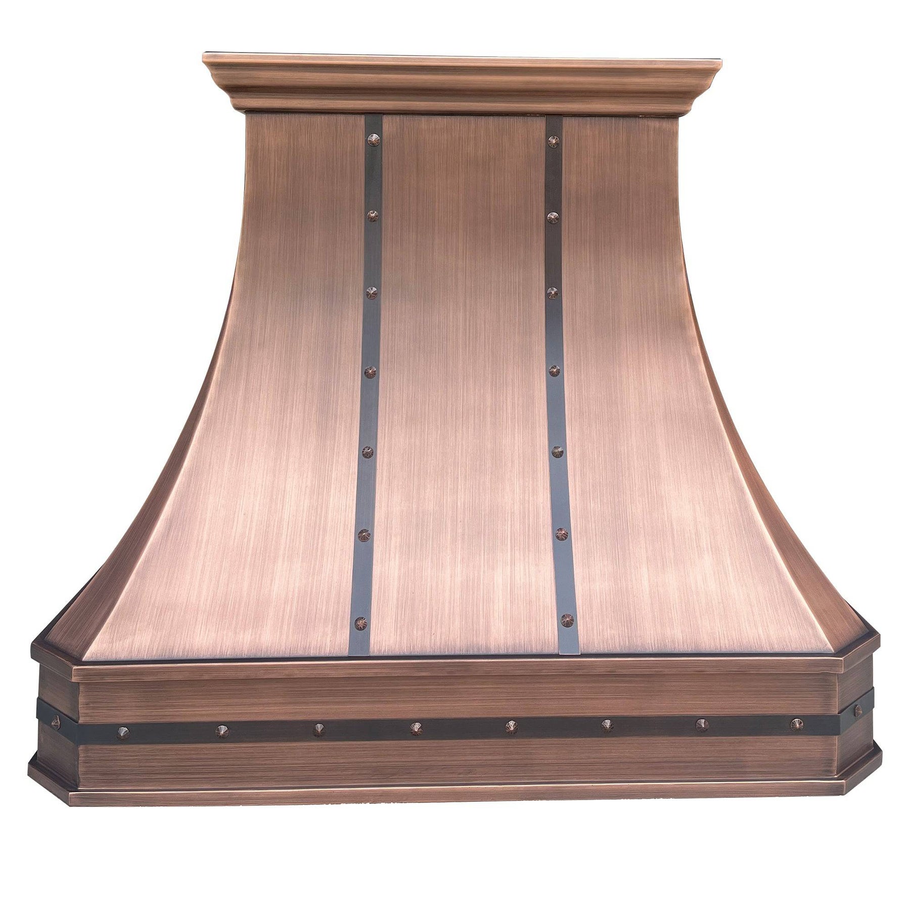 Fobest Handmade Farmhouse Antique Copper Range Hood FCP-7 - Copper Range Hood-Fobest Appliance