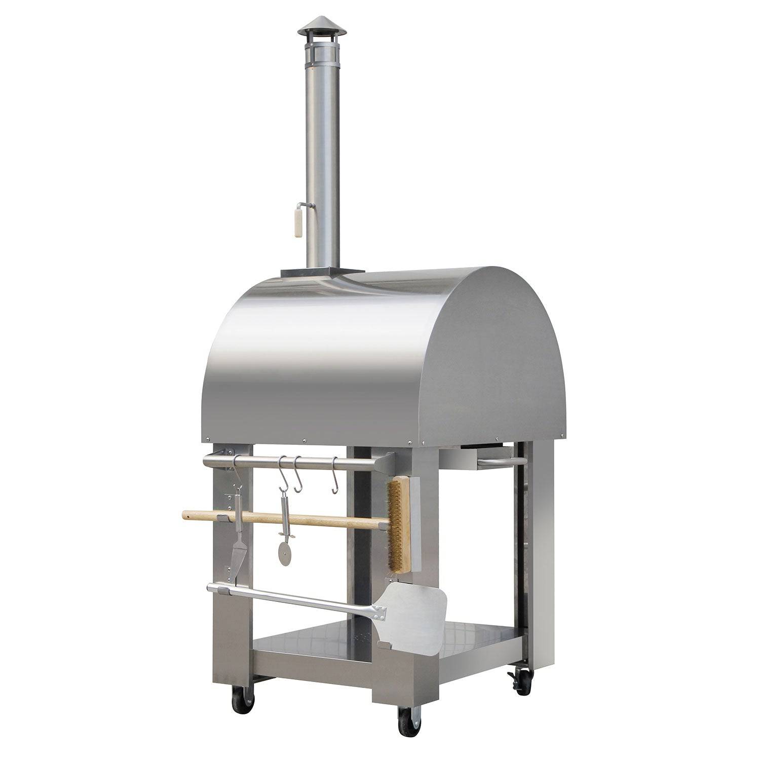 Fobest Kitchen Stainless Steel Freestanding Wood Burning Outdoor Pizza Oven - Pizza Oven-Fobest Appliance