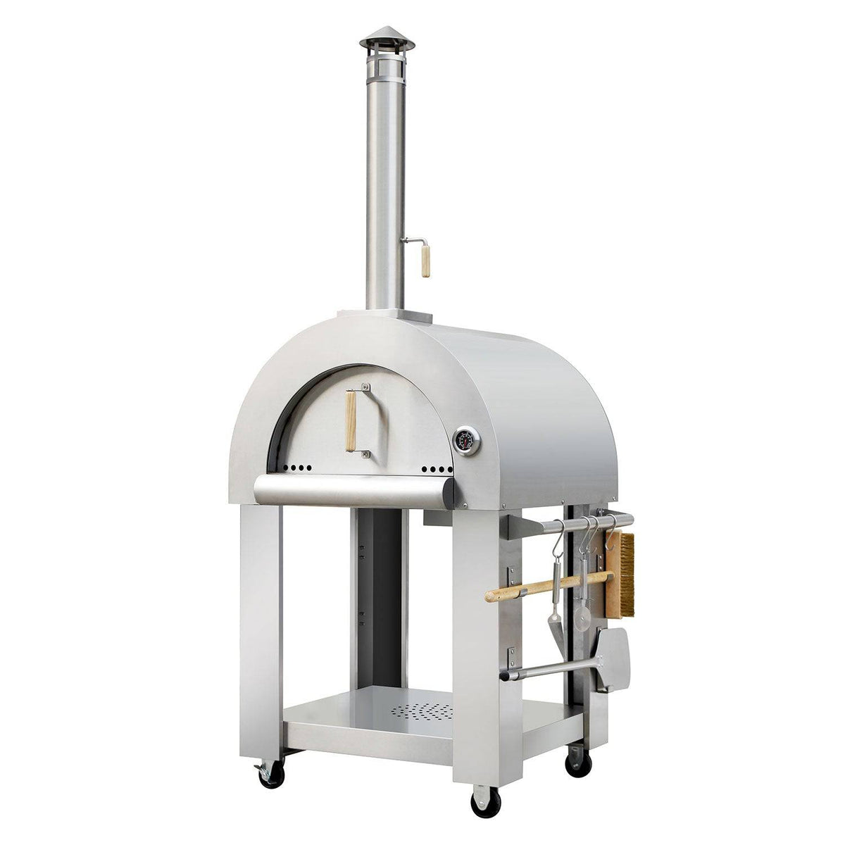 Fobest Kitchen Stainless Steel Freestanding Wood Burning Outdoor Pizza Oven - Pizza Oven-Fobest Appliance