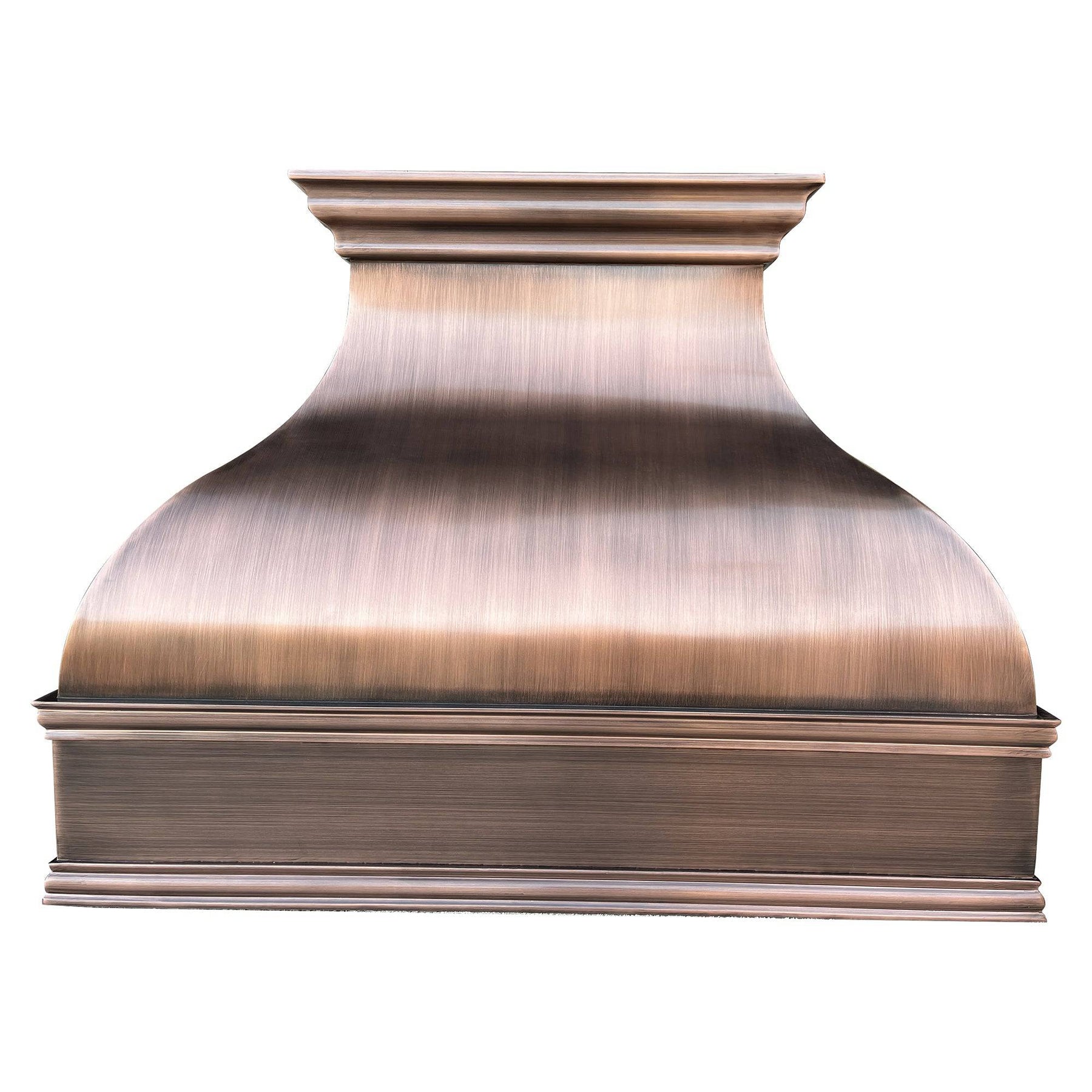 Fobest Rustic Handmade Custom Copper Range Hood with Smooth and Hammer Finish FCP-22 - Copper Range Hood-Fobest Appliance