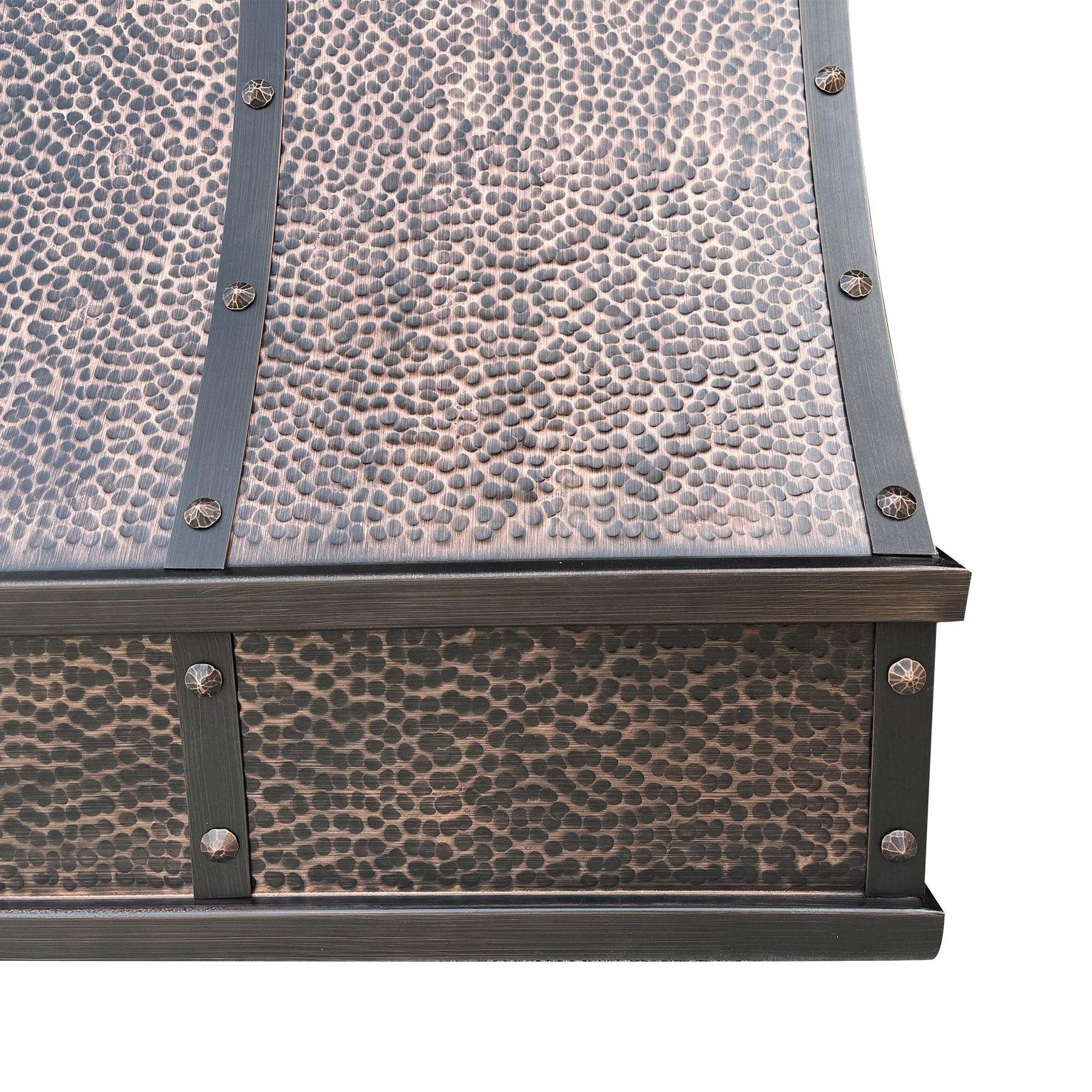 Fobest Sloped Under Cabinet Hammered Copper Range Hood FCP-60 - Copper Range Hood-Fobest Appliance