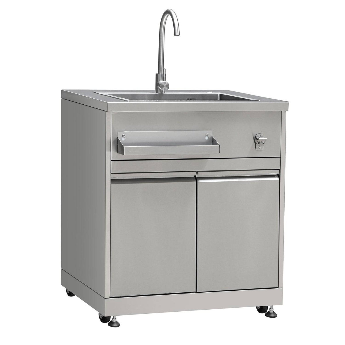 Fobest Stainless Steel Outdoor Kitchen Sink Cabinet with Storage Tray - Sink Cabinet-Fobest Appliance