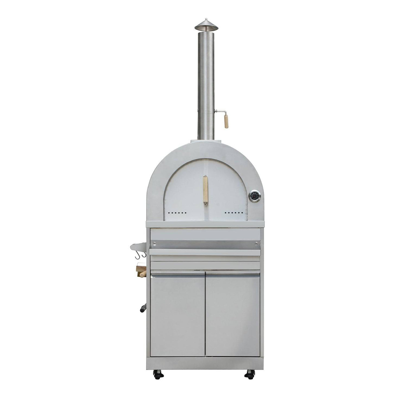 Fobest Stainless Steel Outdoor Wood Burning Pizza Oven with Cabinet - Pizza Oven-Fobest Appliance