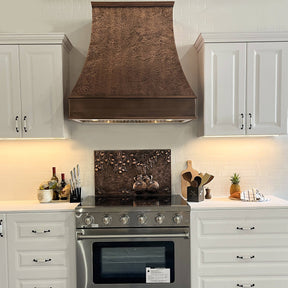 Fobest Tuscan Custom Hammered Copper Kitchen Hood FCP-3 - Copper Range Hood-Fobest Appliance